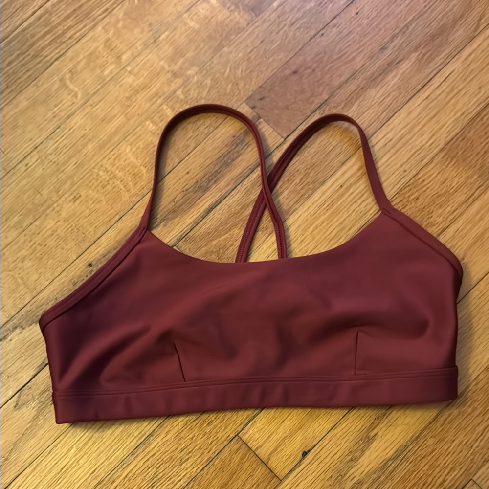 Women's Burgundy Sports Bra